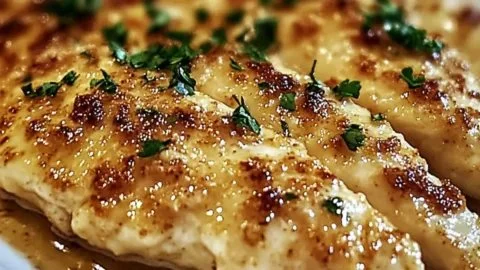 Savory homemade Parmesan Chicken recipe inspired by Longhorn Steakhouse.