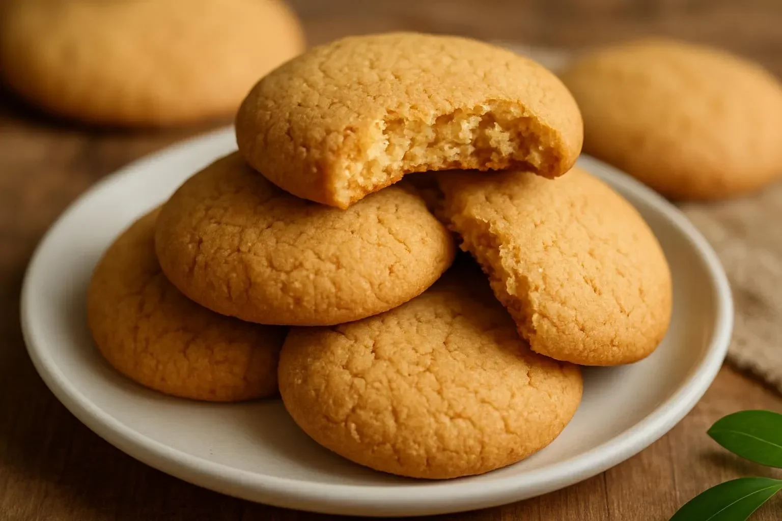 Delicious soft honey cookies with a golden-brown finish.