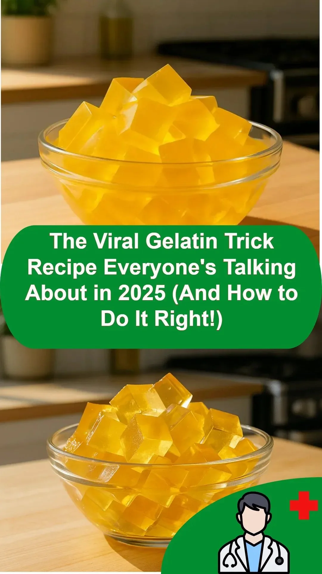 Person demonstrating the viral gelatin trick for fun and entertainment