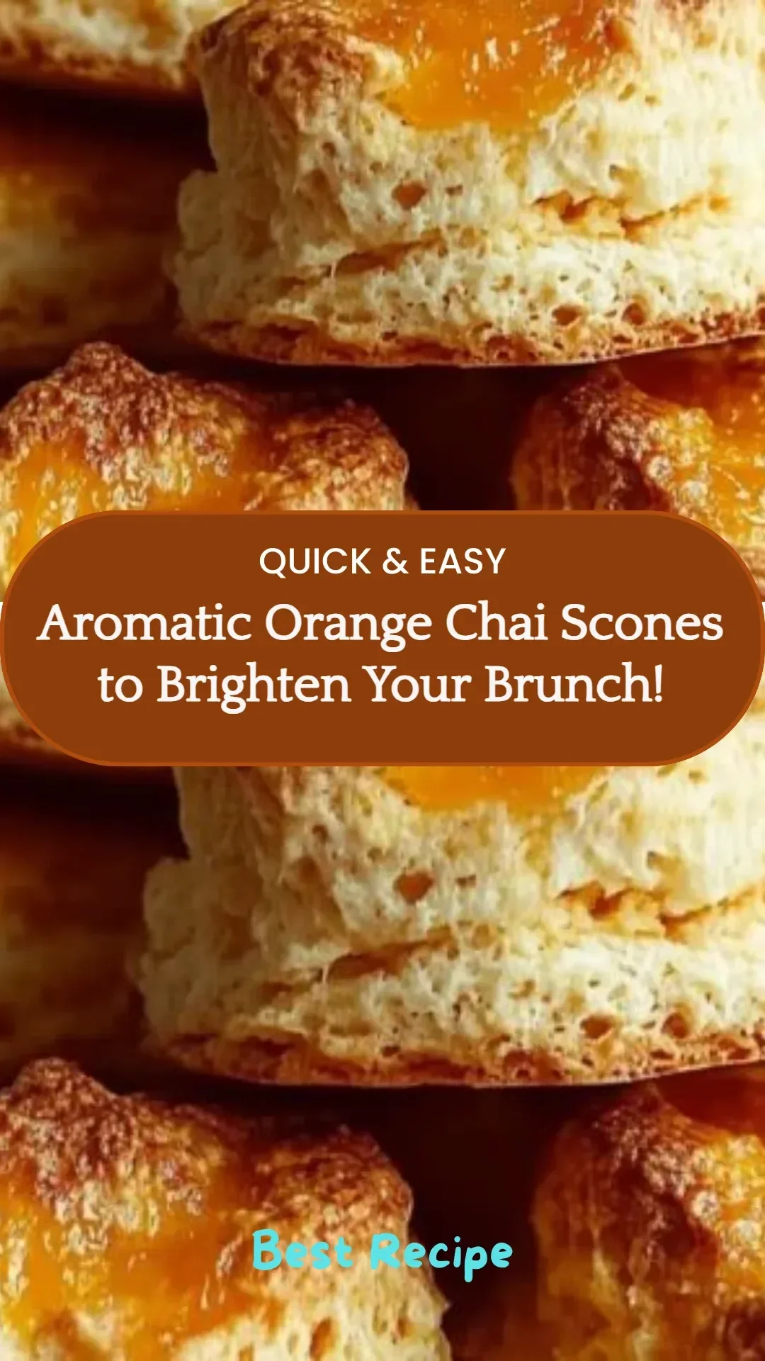 Freshly baked orange chai scones for a delightful brunch