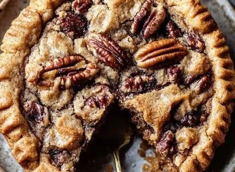 Delicious Brown Sugar Maple Pecan Cookie Pie, a perfect dessert for occasions