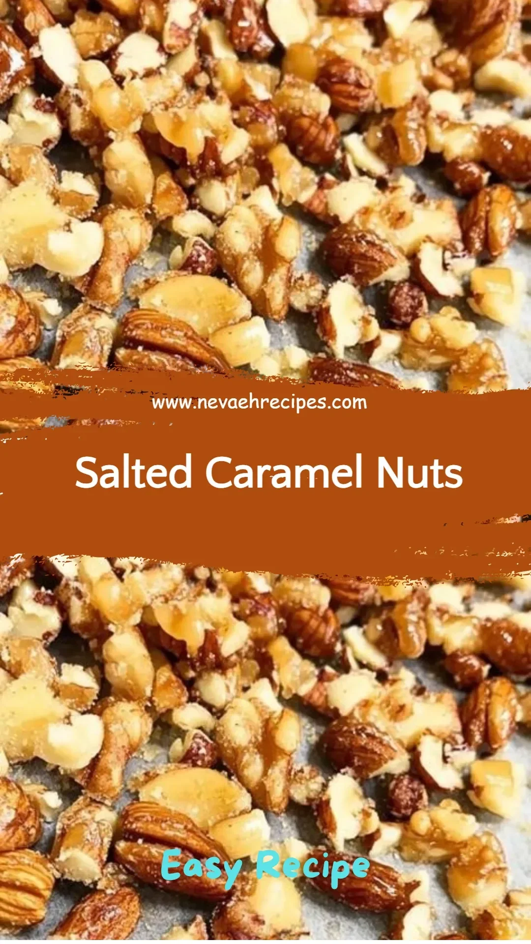 A bowl of delicious salted caramel nuts ready for snacking.