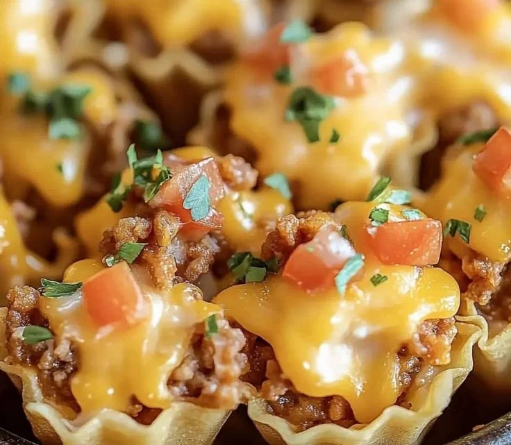 Delicious Taco Ranch Bites served with sour cream dip