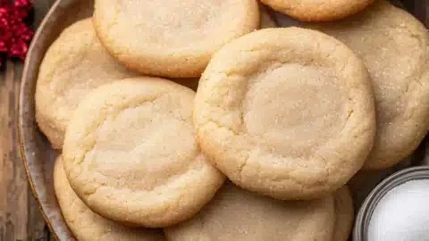 Deliciously chewy sugar cookies decorated for the holiday season