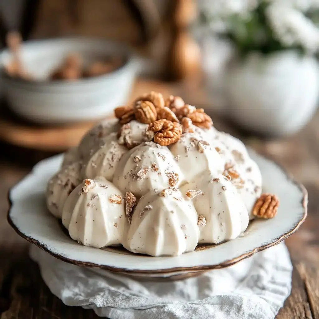 Homemade divinity candy displayed on a festive holiday table.