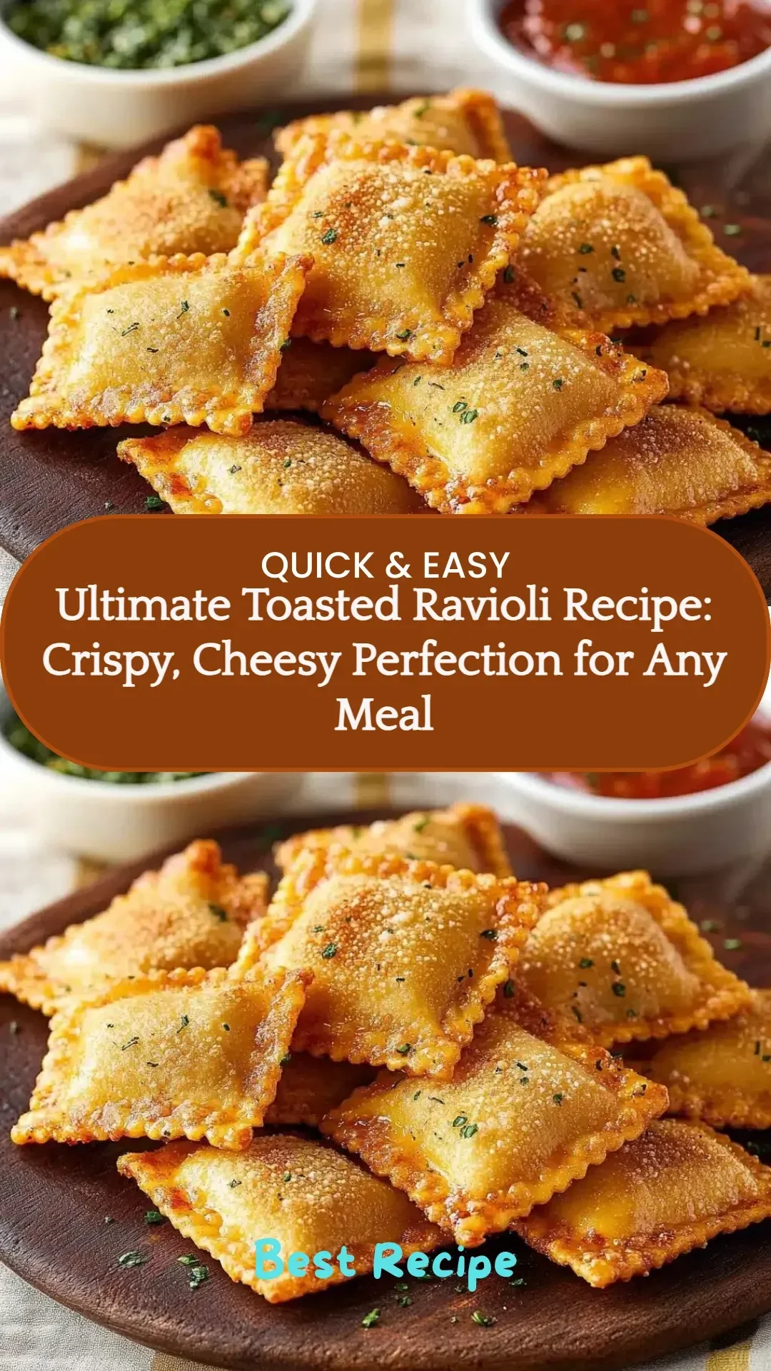 Ultimate toasted ravioli recipe with crispy texture and cheesy filling